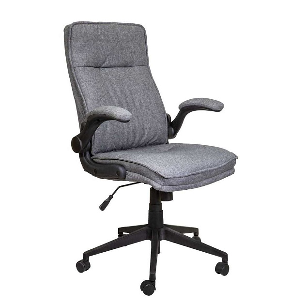 Кресло руководителя AksHome Boris серый, ткань 59143 Фото № 