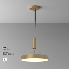 Потолочный светодиодный светильник Maytoni Zon C032CL-45W3K-RD-MG 1