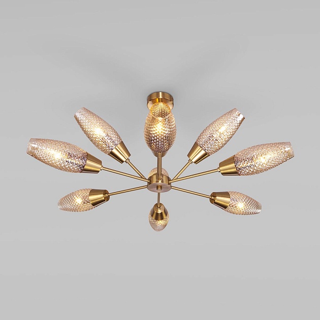 Подвесная люстра Eurosvet Thalia 60140/9 золото Фото № 