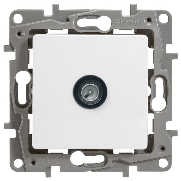 ТВ-розетка оконечная Legrand Etika белая 672265 изображение ТВ-розетка оконечная Legrand Etika белая 672265 Фото №