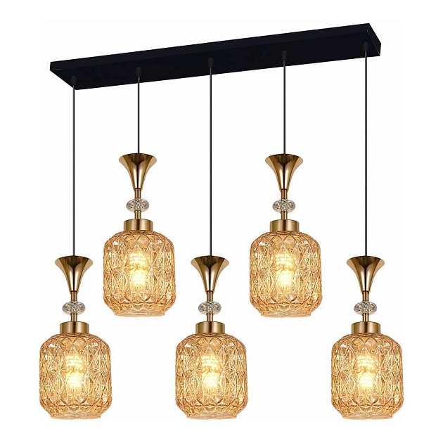 Подвесной светильник Reluce 02003-0.9-05L Amber Фото № 