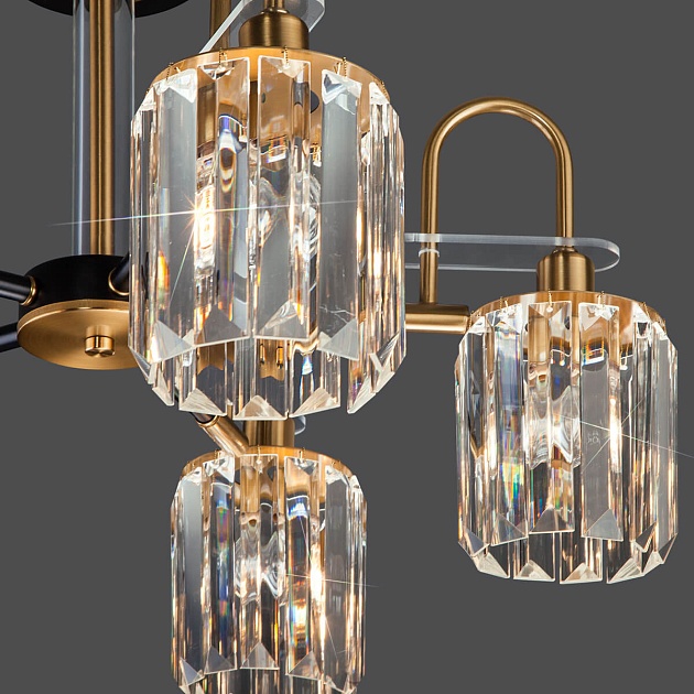 Потолочная люстра Eurosvet Tenia 70090/5 черный изображение 4 Потолочная люстра Eurosvet Tenia 70090/5 черный Фото № 4