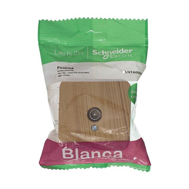 ТВ-розетка Schneider Electric Blanca ясень BLNTA000015 Фото № 