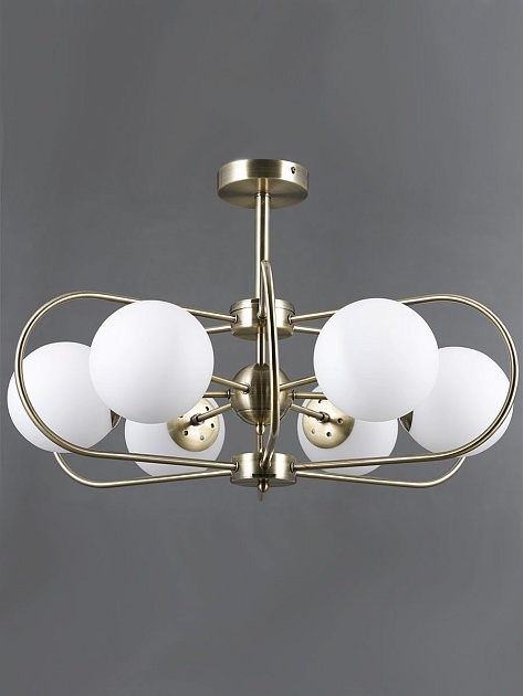 Потолочная люстра Elvan LU-39814/6-E27-BrWh Фото № 2