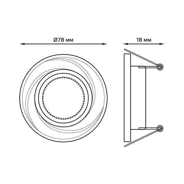 Встраиваемый светильник Gauss Aluminium AL015 изображение 2 Встраиваемый светильник Gauss Aluminium AL015 Фото № 2