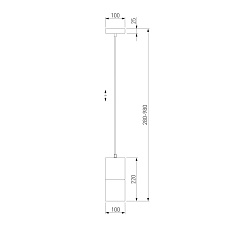 Подвесной светильник Eurosvet Hosk 50233/1 матовое золото 2