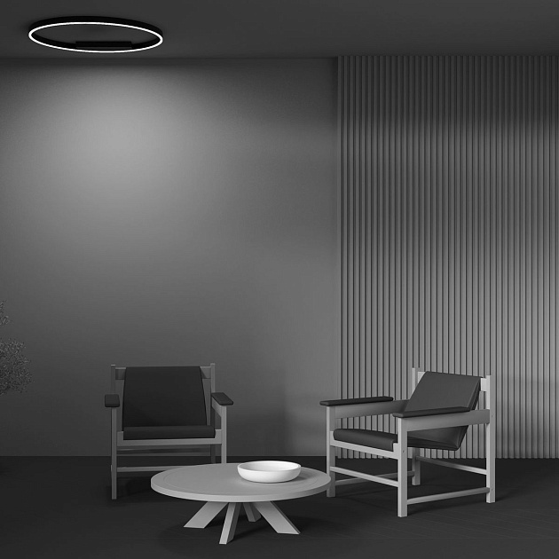 Потолочный светодиодный светильник Maytoni Rim MOD058CL-L50BK изображение 7 Потолочный светодиодный светильник Maytoni Rim MOD058CL-L50BK Фото № 7