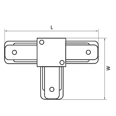 Коннектор T-образный Lightstar Barra 502136 1