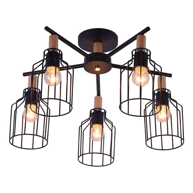 Потолочная люстра Escada 469/5PL Black изображение Потолочная люстра Escada 469/5PL Black Фото №