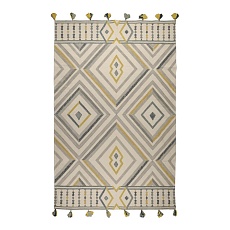 Ковер Tkano из хлопка с контрастным узором и кисточками из коллекции Ethnic, 200х300 см TK20-DR0021