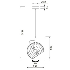 Подвесной светильник Vele Luce Pasquale VL6252P01 4