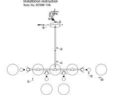 Подвесная люстра Kink Light Сида 07508-10A,19 1