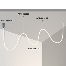 Подвесной светодиодный светильник Novotech Ramo Konst 359331 4