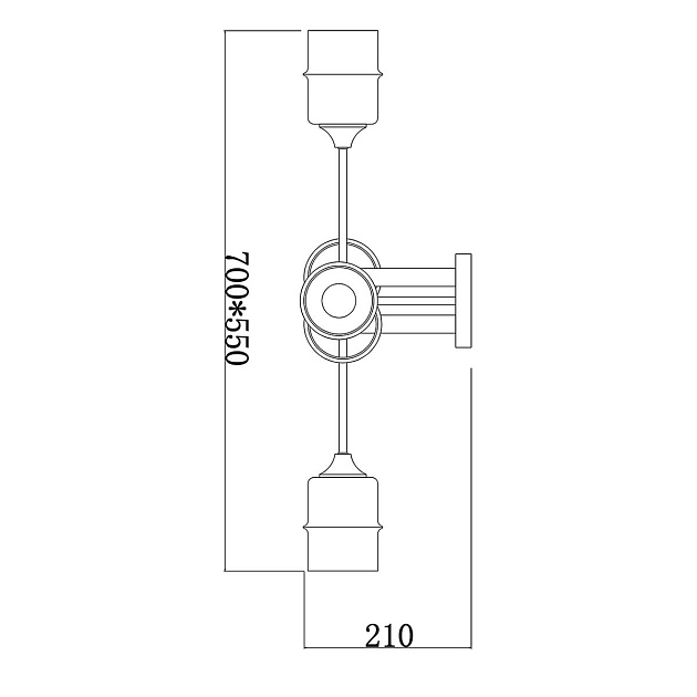 Потолочная люстра Escada MONDRIAN 699/6P изображение 2 Потолочная люстра Escada MONDRIAN 699/6P Фото № 2