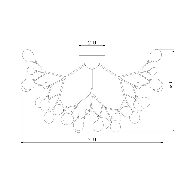 Потолочная люстра Bogates Lamella 556 изображение 2 Потолочная люстра Bogates Lamella 556 Фото № 2