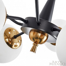 Подвесная люстра Arte Neapolis79808 279808/8 BK/GD 5