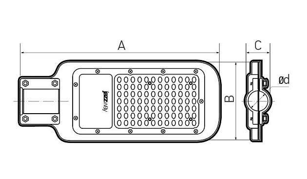 Уличный светодиодный консольный светильник Jazzway PSL 07 5041073 Фото № 2