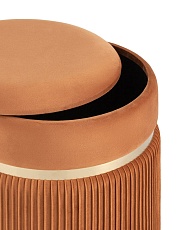 Пуф Stool Group Миранда с ящиком велюр оранжевый 19B352VA-8167-29 2