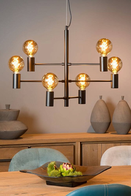 Подвесная люстра Lucide Leanne 21421/06/30 изображение 3 Подвесная люстра Lucide Leanne 21421/06/30 Фото № 3