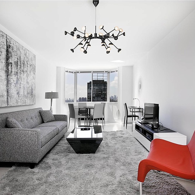 Подвесная светодиодная люстра iLedex Inefable X088301-100 BK изображение 3 Подвесная светодиодная люстра iLedex Inefable X088301-100 BK Фото № 3