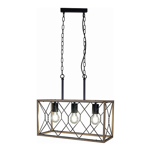 Подвесная люстра Illumico IL1008-3LL-05 BK Wood изображение Подвесная люстра Illumico IL1008-3LL-05 BK Wood Фото №