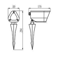 Грунтовый светильник Kanlux VORA SP 20 GR 36565 4