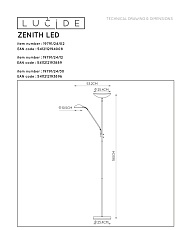 Торшер Lucide Zenith 19791/24/02 1